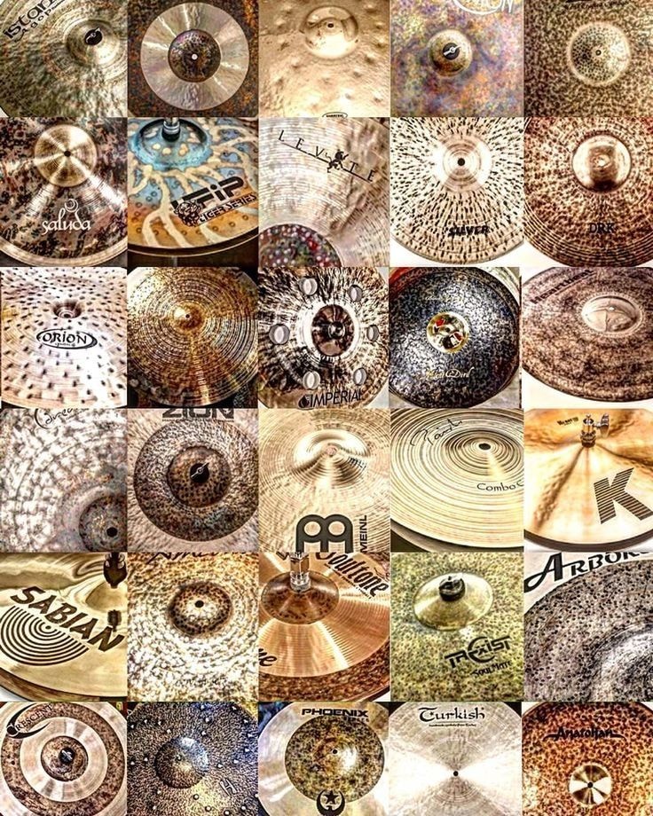 Cymbal brands collage